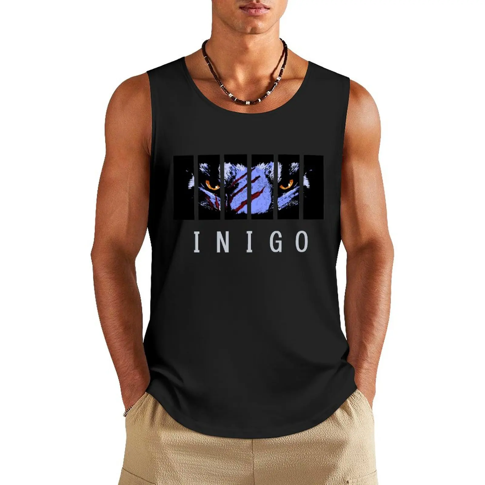 Inigo Caged Tank Top спортивный жилет Одежда для бодибилдинга мужская футболка без