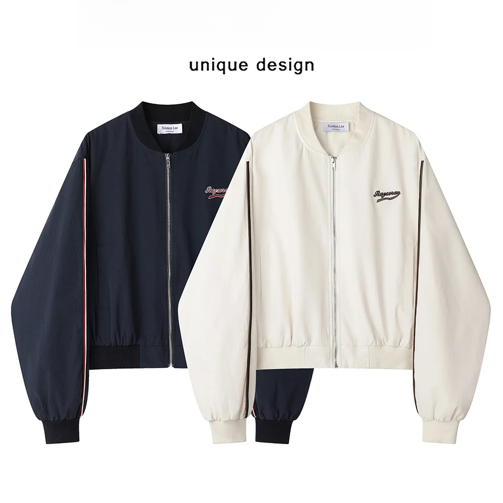 Xinmonlee Ранняя осень Американская винтажная свободная приталенная бейсбольная