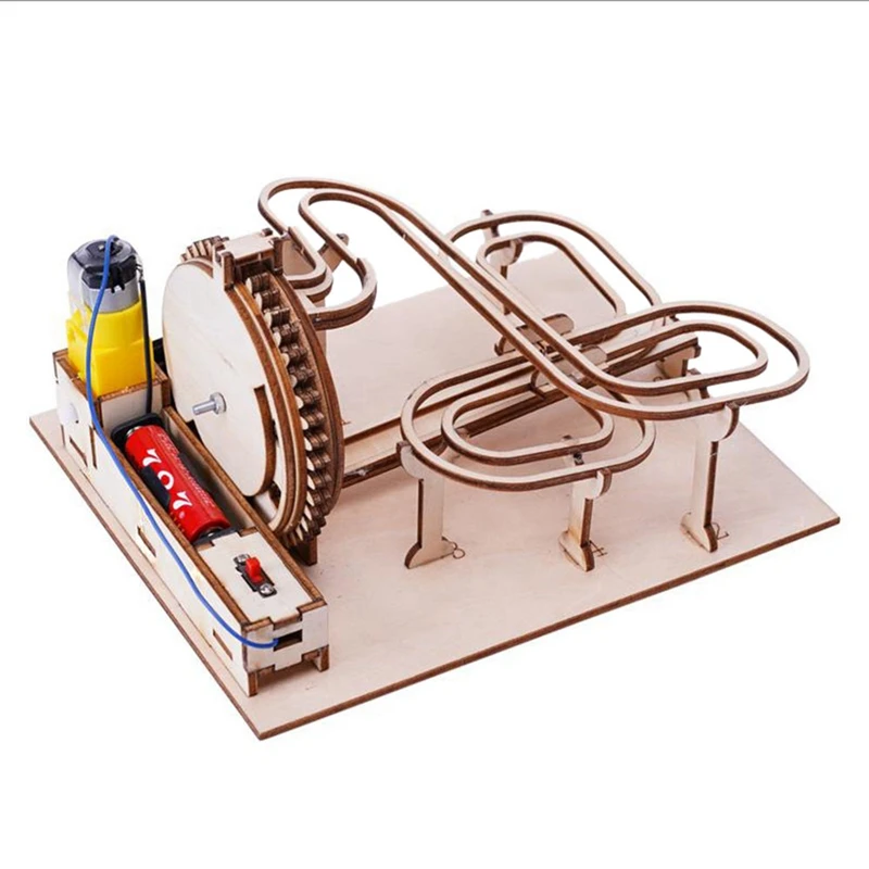 

Children's DIY Dual-Purpose 3D Puzzle Puzzle Track Ball Wooden Puzzle