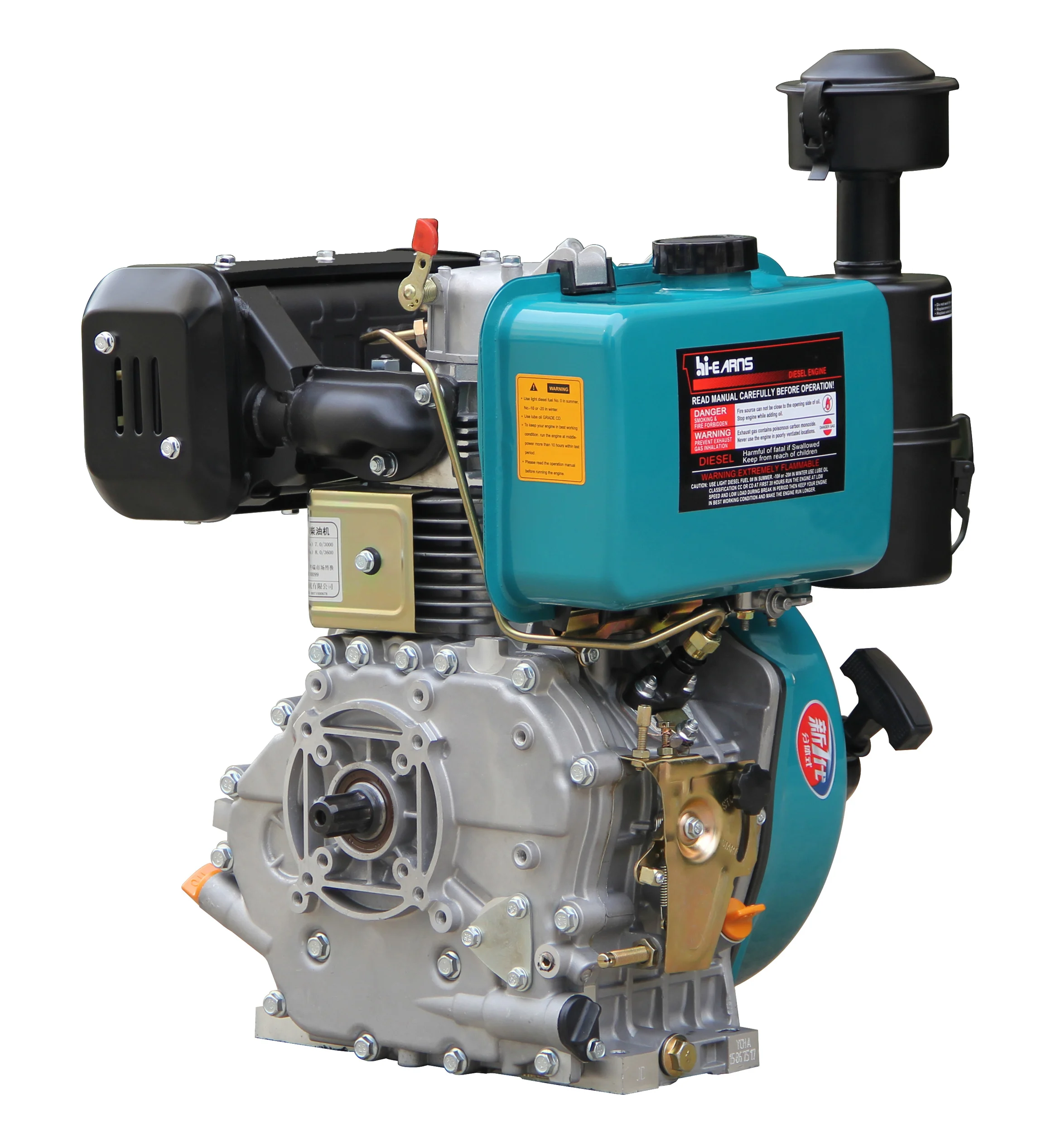 zevarns Spline shaft die-sel двигатель с воздушным охлаждением 12h·p PTO модель в итальянском