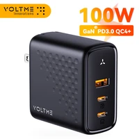 voltme100w ganiii charger desktop laptop fast charger 3 in 1 usb c charger for iphone 13 12 pro max phone charger xiaomi samsung