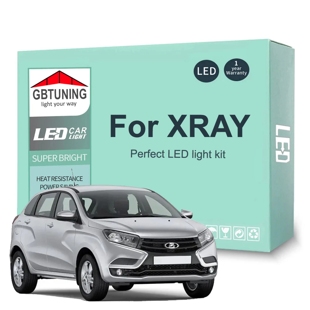 

10 шт., Лампы Canbus для Lada XRAY 2016 2017 2018 2019 2020