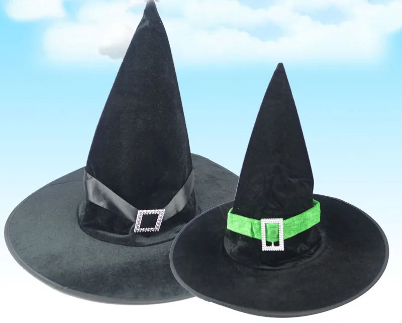 

Party Hat Flannelette Witch Cap Hallowen Carnival Fancy Dress Party Costume Accessory