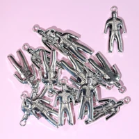 10pcs antique silver color soldier charms handmade pendant for man jewelry making necklace bracelet keychain accessories