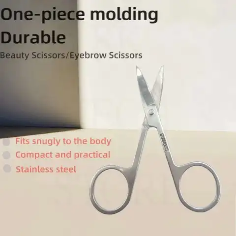 Маленькие инструменты для ногтей из нержавеющей стали, ножницы для бровей, носа, стрижки маникюра, пинцет для стрижки лица, инструмент для макияжа и красоты