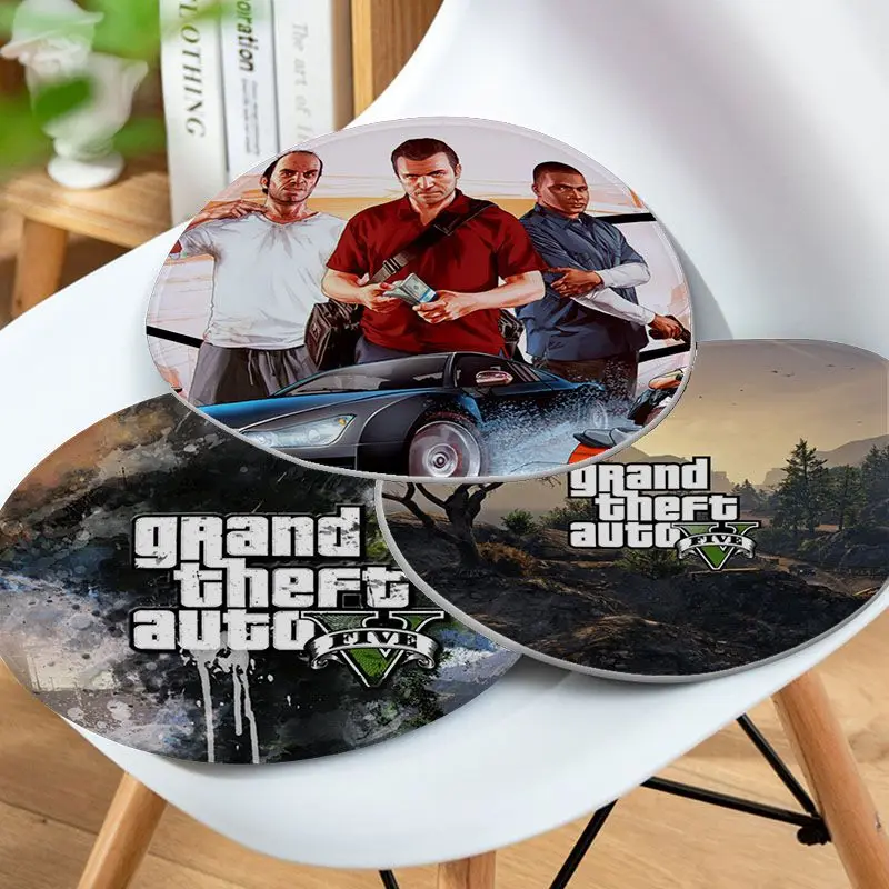 

Grand Theft Auto V Game Four Seasons Meditation Cushion Stool Pad Dining Chair Tatami Seat Cushion Anti-Slip Sofa Decor Tatami