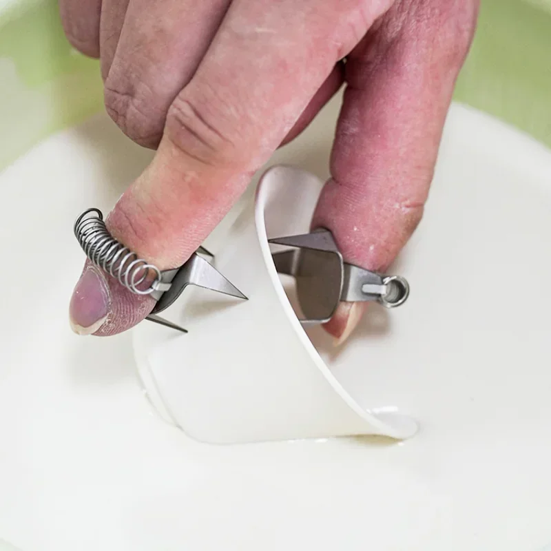 Зажим Для Пальцев Из Нержавеющей Стали Инструмент Глазури Керамическая Керамика