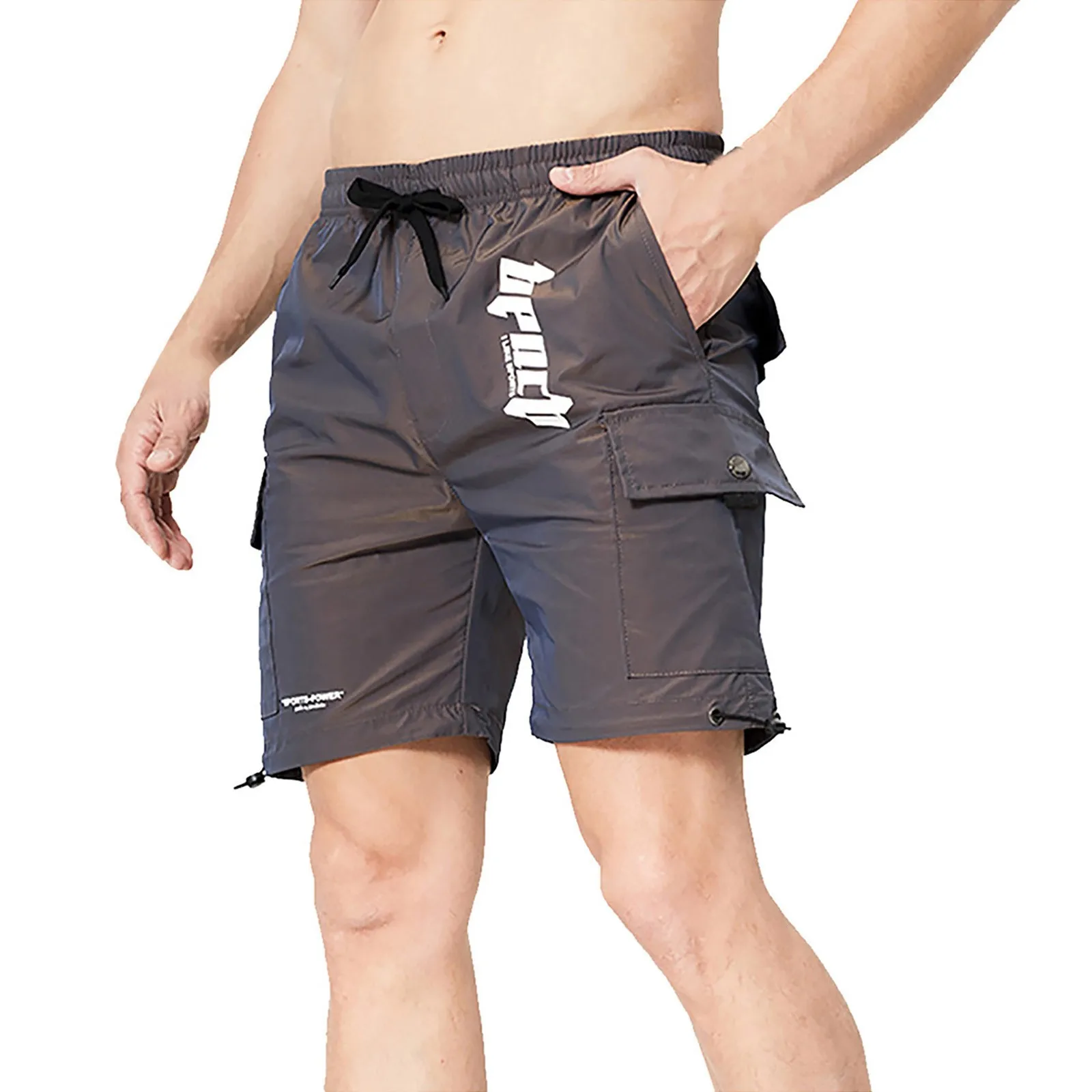 

Twill Five-Point Men's Sports Summer Outdoor Flashing Loose Pants Men's pants