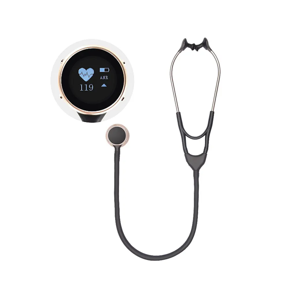 

Wholesale New Design Medical Home Use Rechargeable Digital Stethoscope Visual Stethoscope Electronic Digital Stethoscope Price