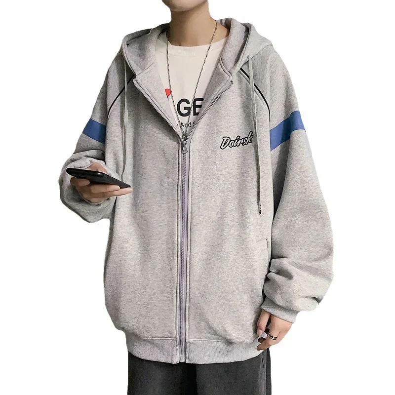 Весна-Осень 2023 новая мужская куртка-кардиган с капюшоном в стиле Ballpark