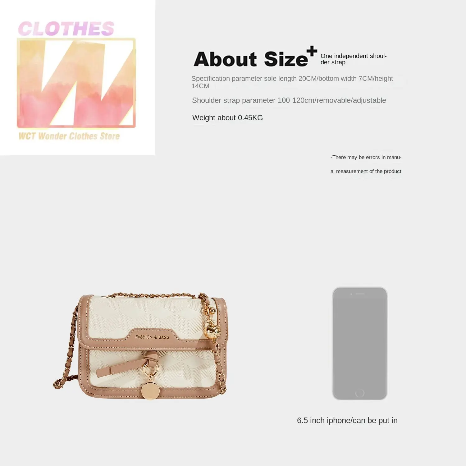 2023 Spring and Autumn Fashion Shoulder Bags for Women Trendy Contrast Color Solid Mini Bag Portable Chain Bag Western Design