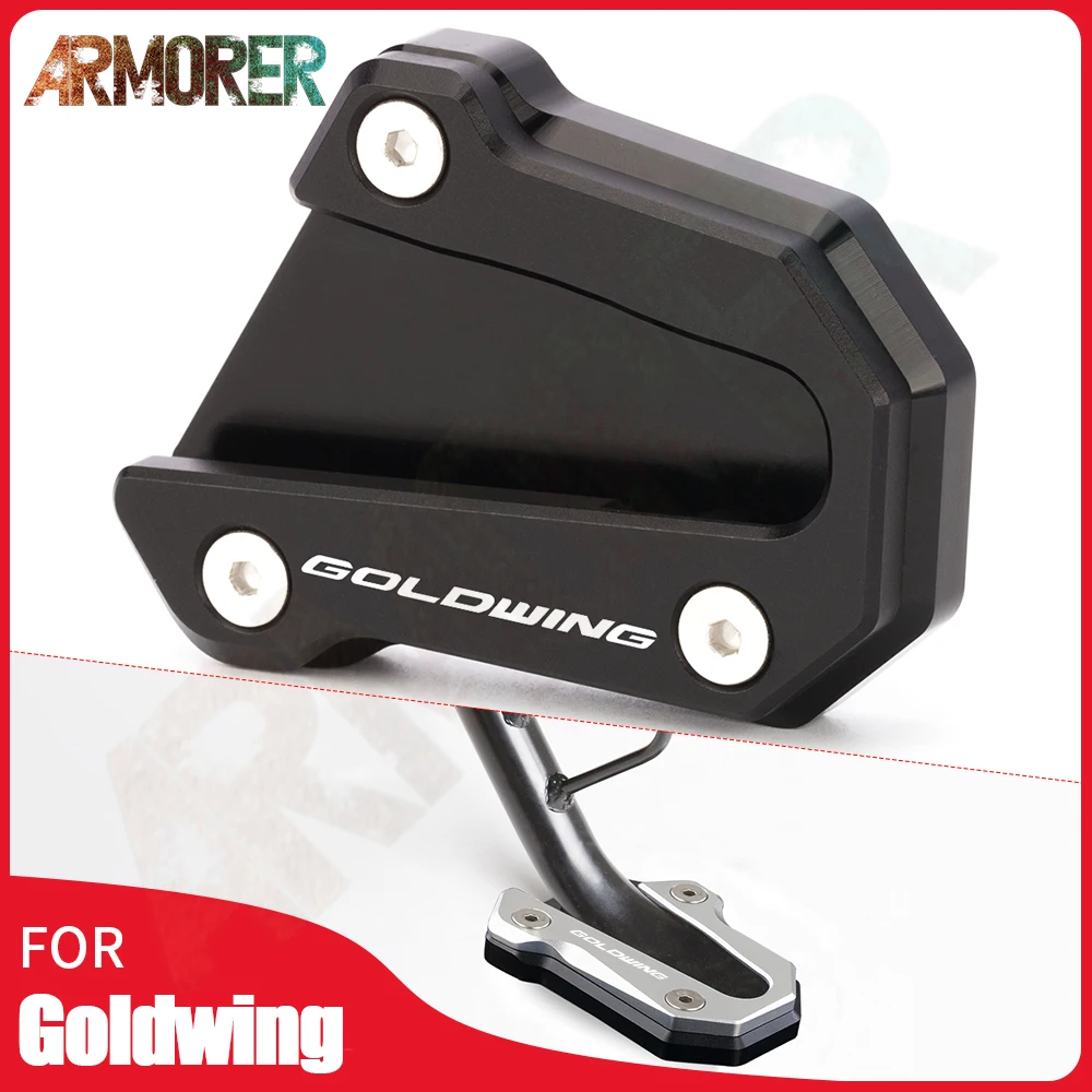 For HONDA Goldwing Gold Wing GL 1800 Kickstand Side Stand Extension Enlarger Pad Motorcycle Accessories 2018 2019 2020 2021 2022