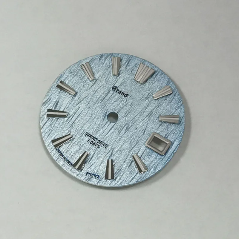 Watch Accessories Dial blue black white  GS and S logo dial C3 green luminous 28.5mm for nh36 NH35 movement watch MOD case Da