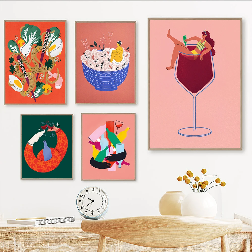 

Настенная Картина на холсте «рамен», с принтом