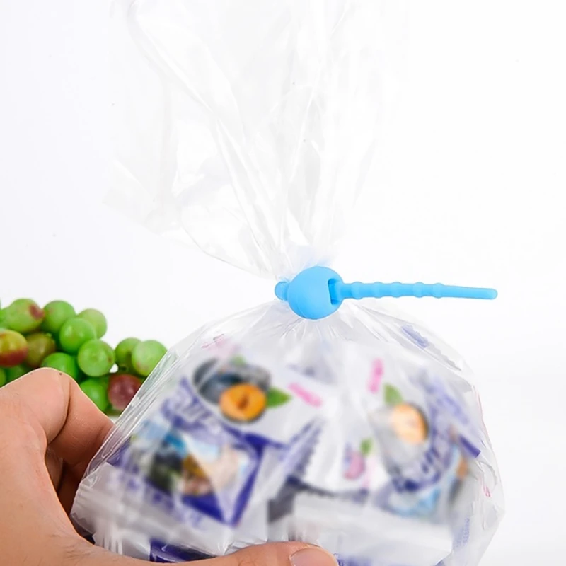 Акция! 10 шт. Зажимы-липучки из силикона для продуктов питания, кабельный органайзер, зажимы-зипы, многоразовые зажимы для хлеба.