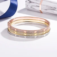 925 sterling silver lovers bracelet eternal love full diamond bracelet for women famous brand fine jewelry wholesale