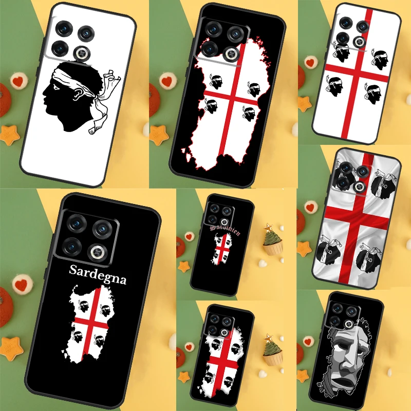 Чехол с флагом Сардинии для OnePlus 11 12 9 10 Pro 10R 9R 8T 10T 12R Nord N10 N20 N30 2T CE4 CE 2 3 Lite