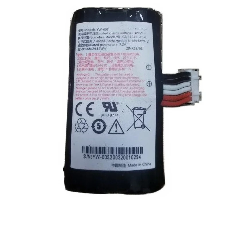 Фото Новейший литий-ионный перезаряжаемый аккумулятор YW-003C 7.2V 24.12Wh 3350mAh для кассовых аппаратов VEKEN A910 A930, высококачественная батарея для кассового аппарата №2