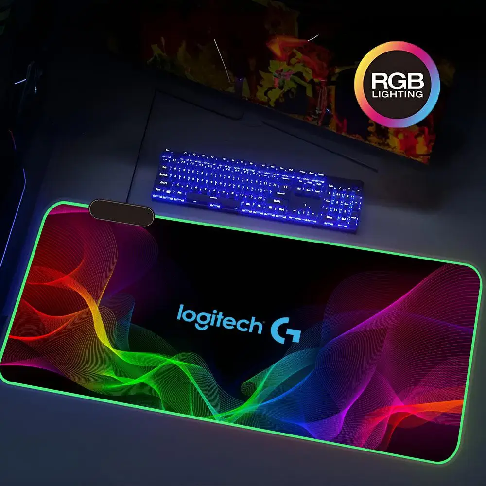L-Logitech G логотип коврик для мыши Rgb игровой клавиатуры и очень большой