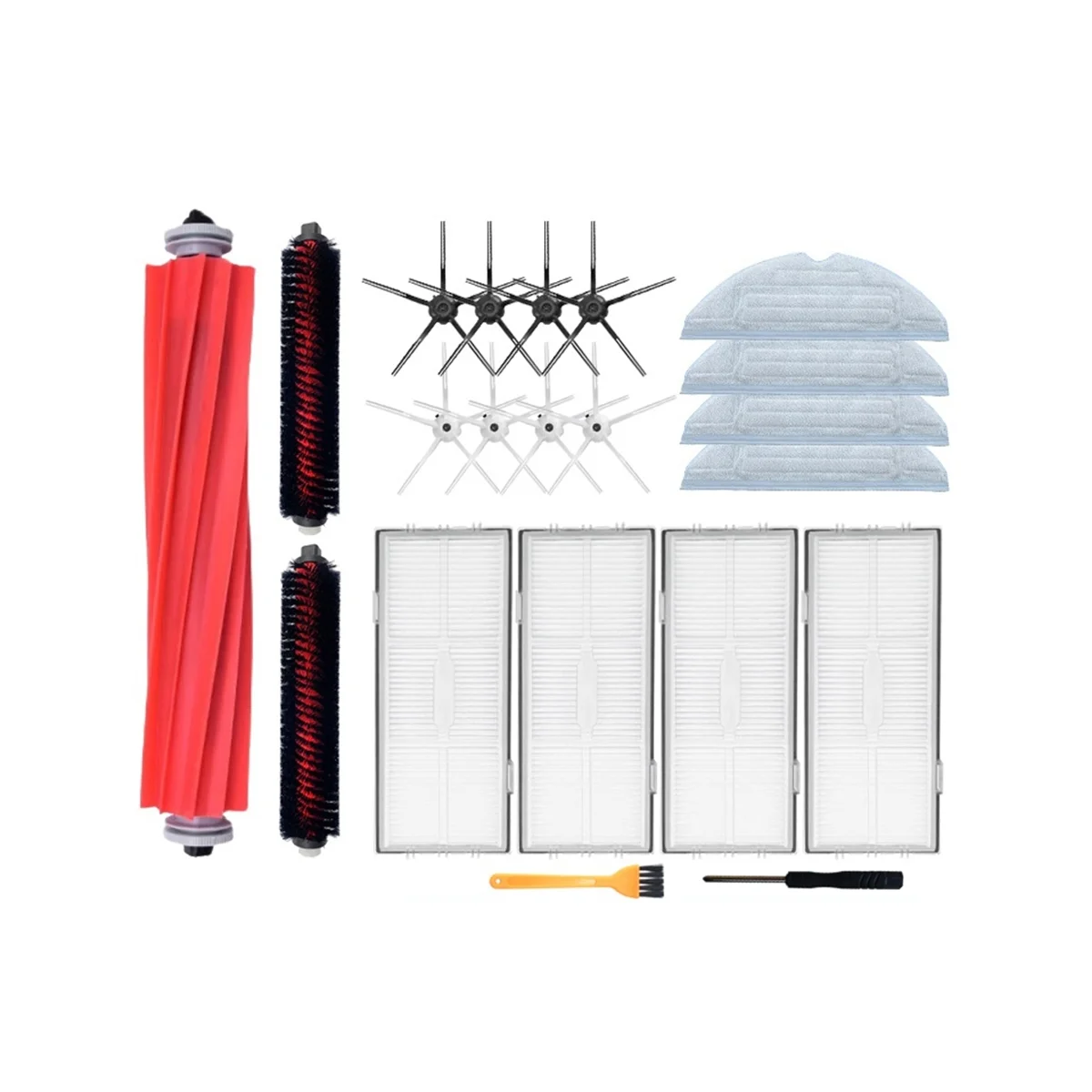 

Аксессуары для робота-пылесоса S7 Maxv Ultra, основная щетка, боковая щетка, HEPA фильтр, тряпка