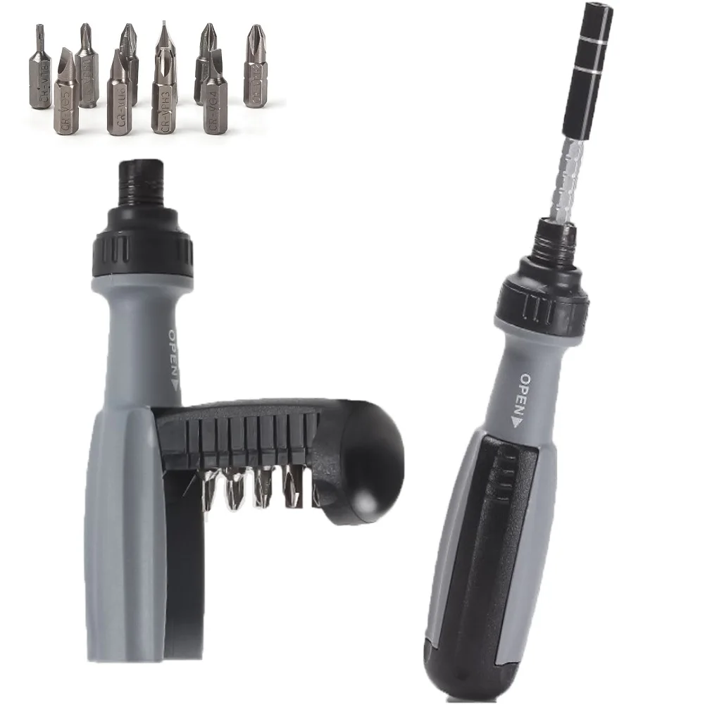 

11 In 1 Precision Ratchet Screwdriver Hand Tools Combo Set Multifunctional Telescopic Screwdriver Repair Manual Tool PH0 PH1 PH2