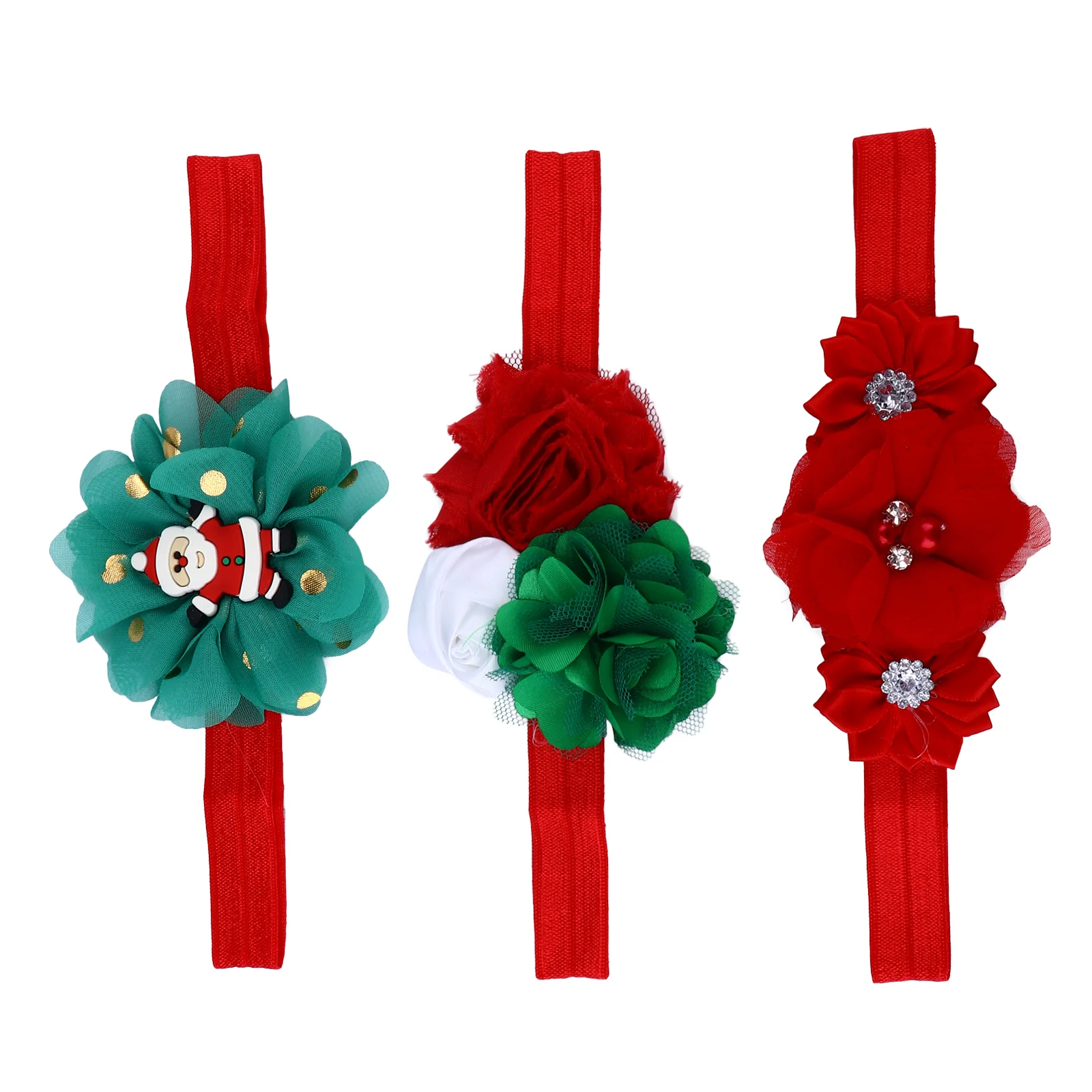 

3Pcs Christmas Party Headbands Headdress Holiday Child Adorable Hairbands