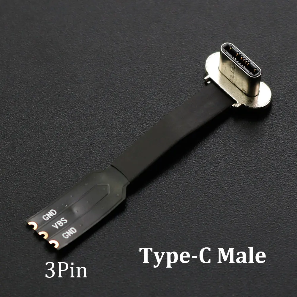 

USB C Type-C FPC 2-контактный 3-контактный с резистором R1 Мягкий плоский кабель Мужской зарядный кабель для телефона Удлинительный провод для быстрой зарядки