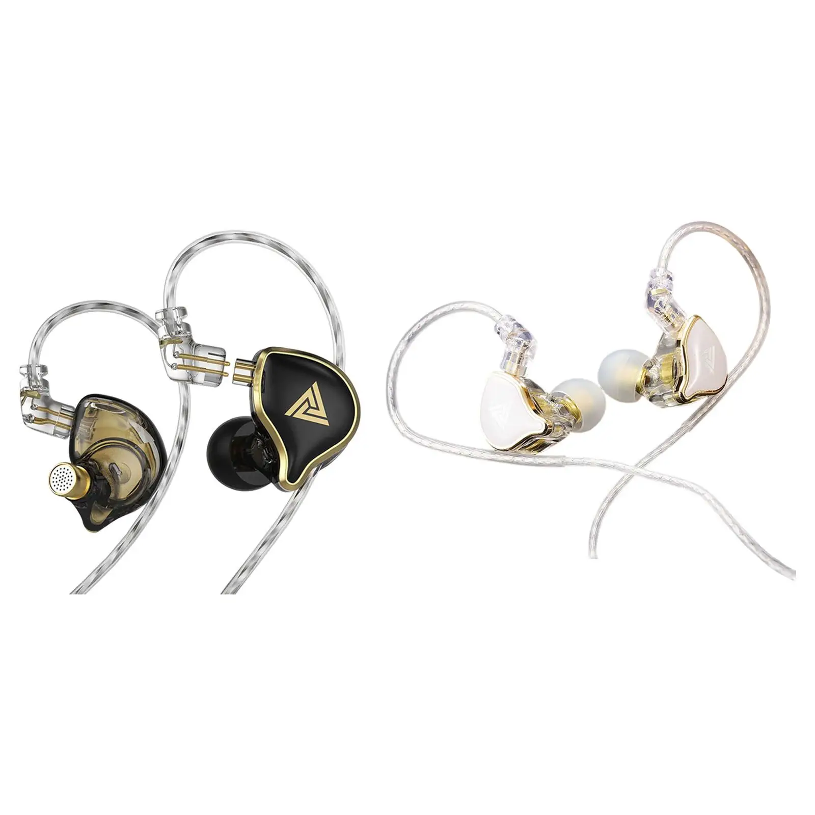 

Earphone, with Mic Dual Drivers Headset Monitor Earbuds for DJ Computers