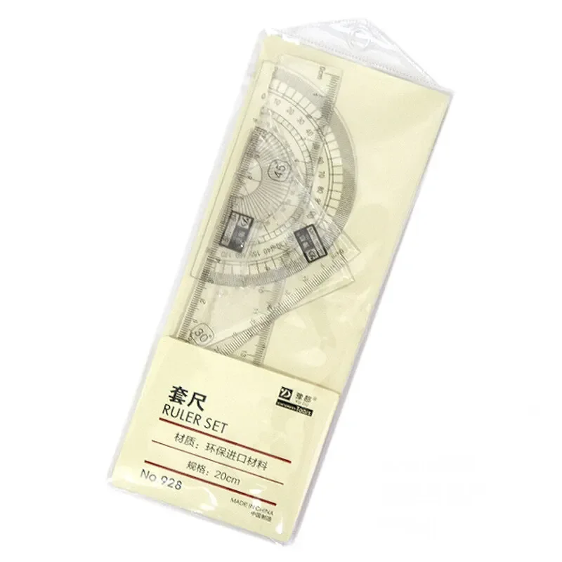 

Набор из 4 прозрачных пластиковых линейк