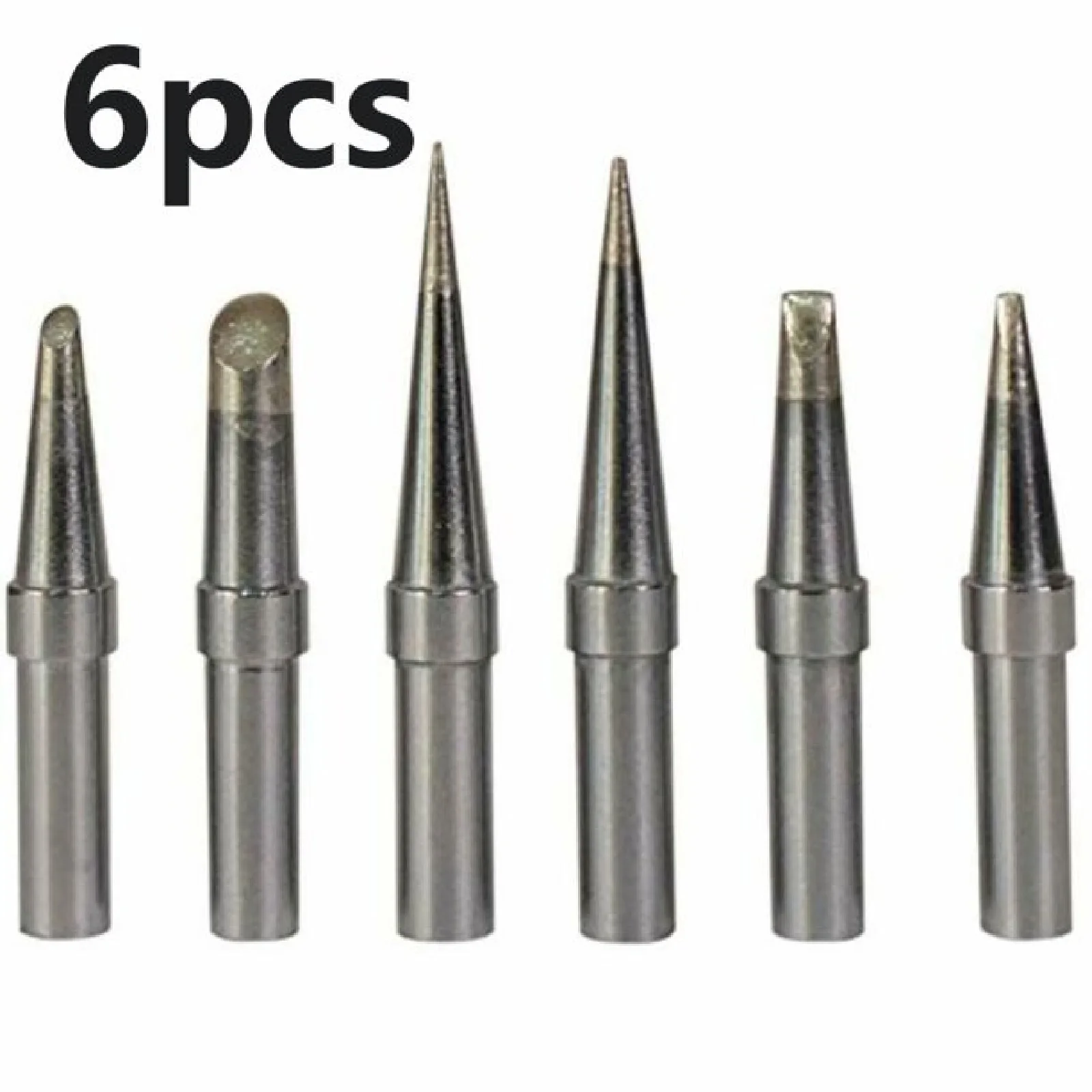 

6Pcs/Set Soldering Iron Tips Replacement ET Soldering Tips Fits Soldering Pencil PES51 PES50 WCC100/101 LR21 EC1201 EC1204 EC200