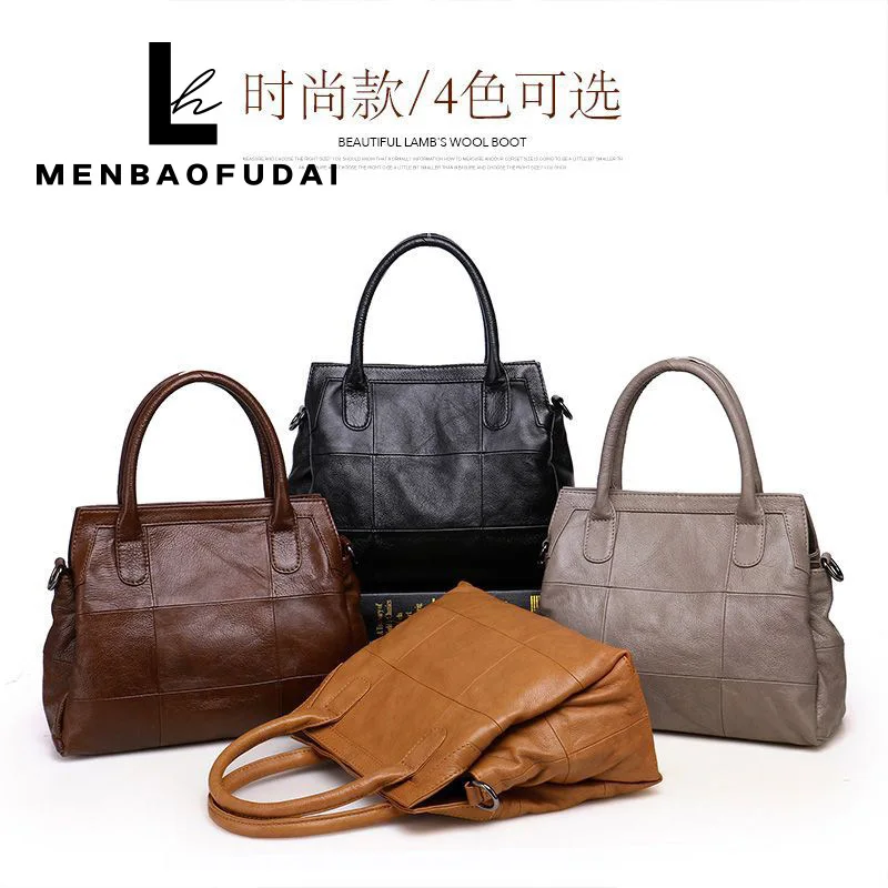 

Head layer cowhide handbag single shoulder diagonal cross bag