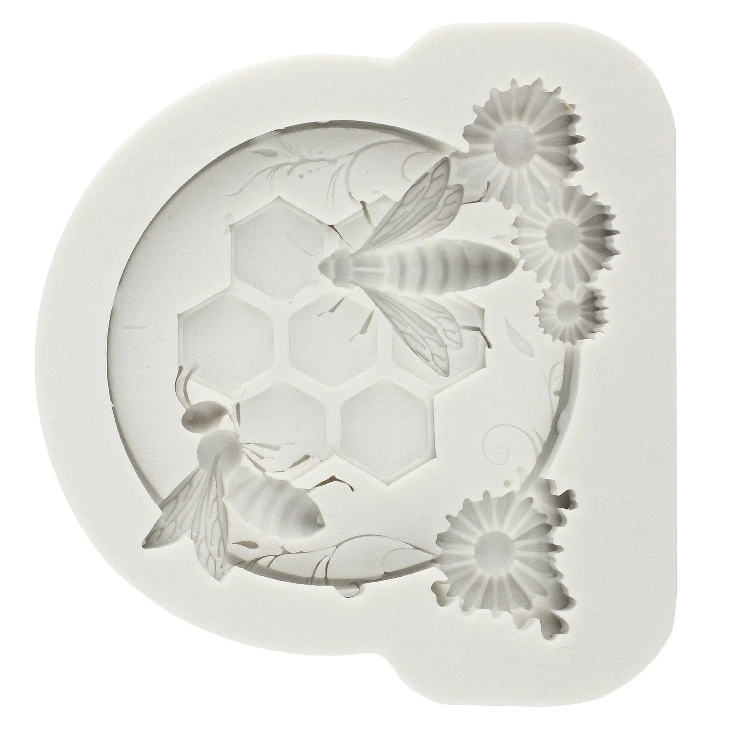 Пчела ячеистая помадка силиконовая фотография инструменты для украшения кексов