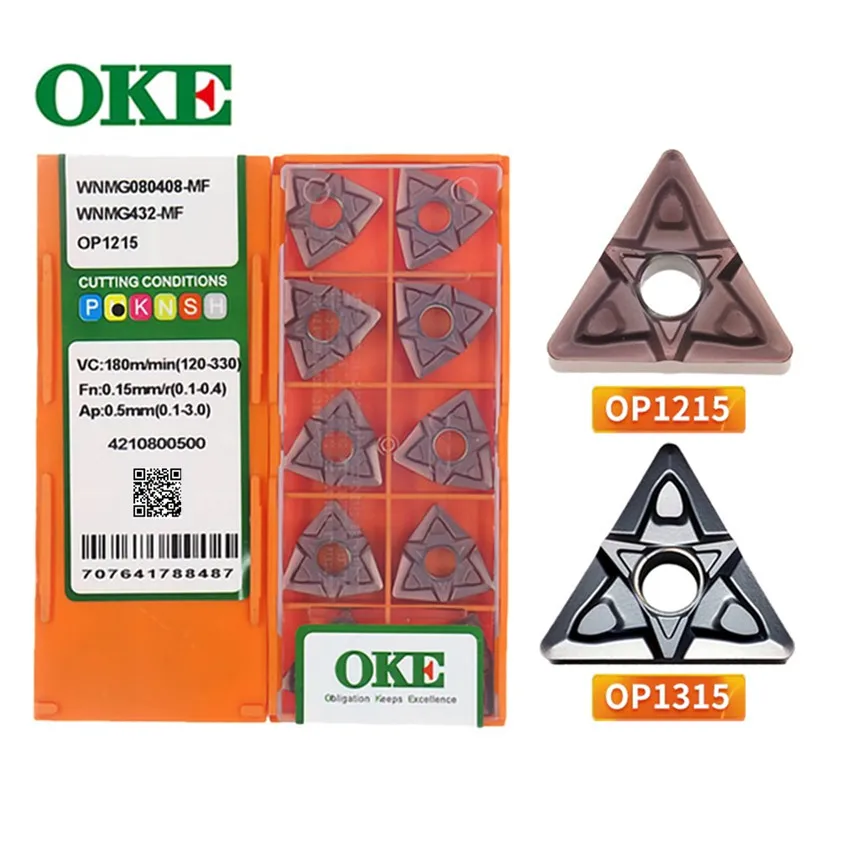 

OKE TNMG160404-MF OP1215 OP1315 / TNMG160408-MF OP1215 OP1315 / TNMG160412-MF OP1215 OP1315 CNC carbide inserts 10PCS/BOX