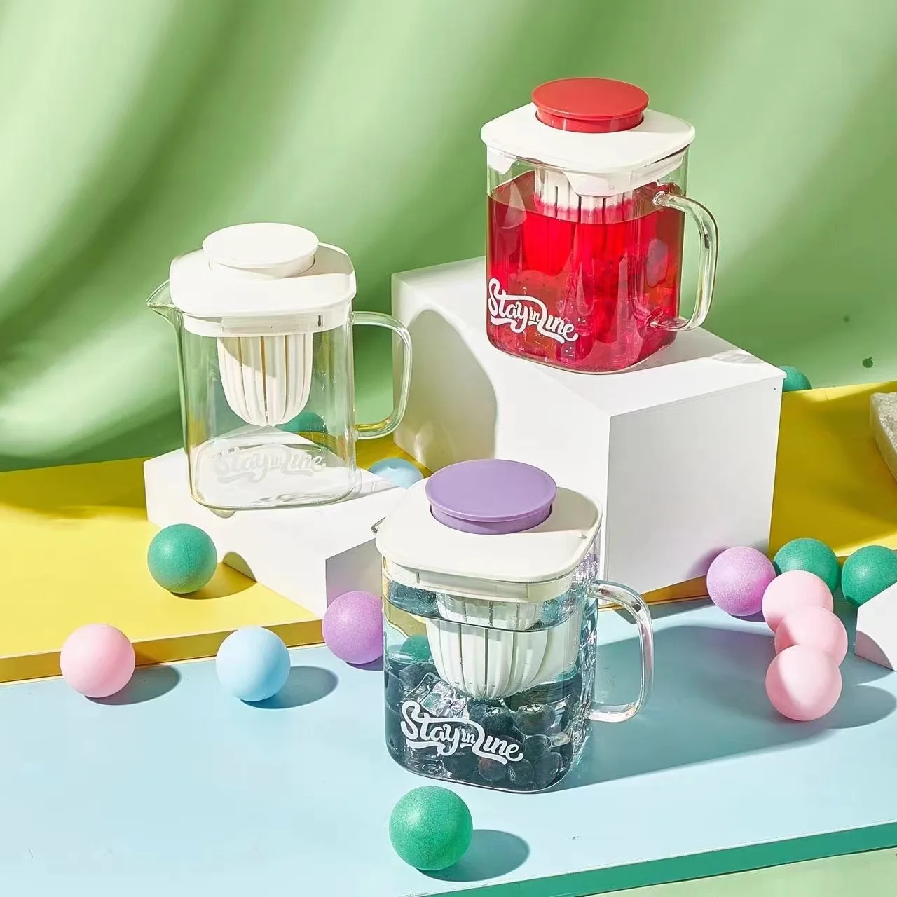 

Cuka teapot Glass heat-resistant kettle tea filter kettle Large capacity cold-resistant kettle tea set