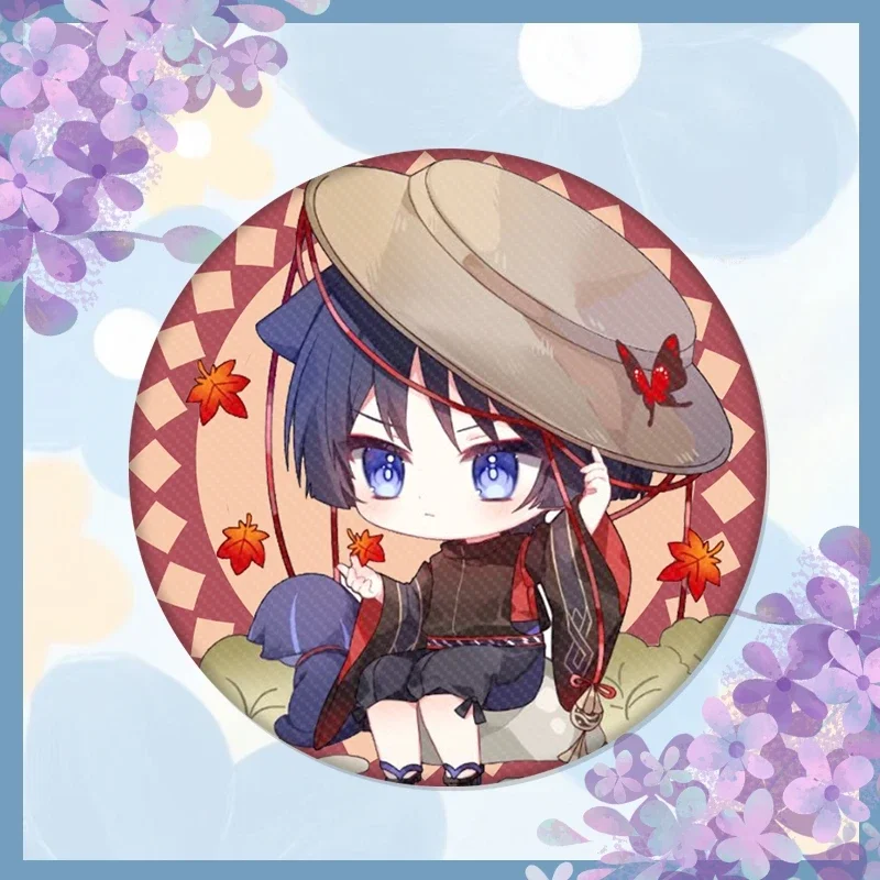 Аниме Genshin Impact Wanderer Косплей Кот серия симпатичный значок ambito