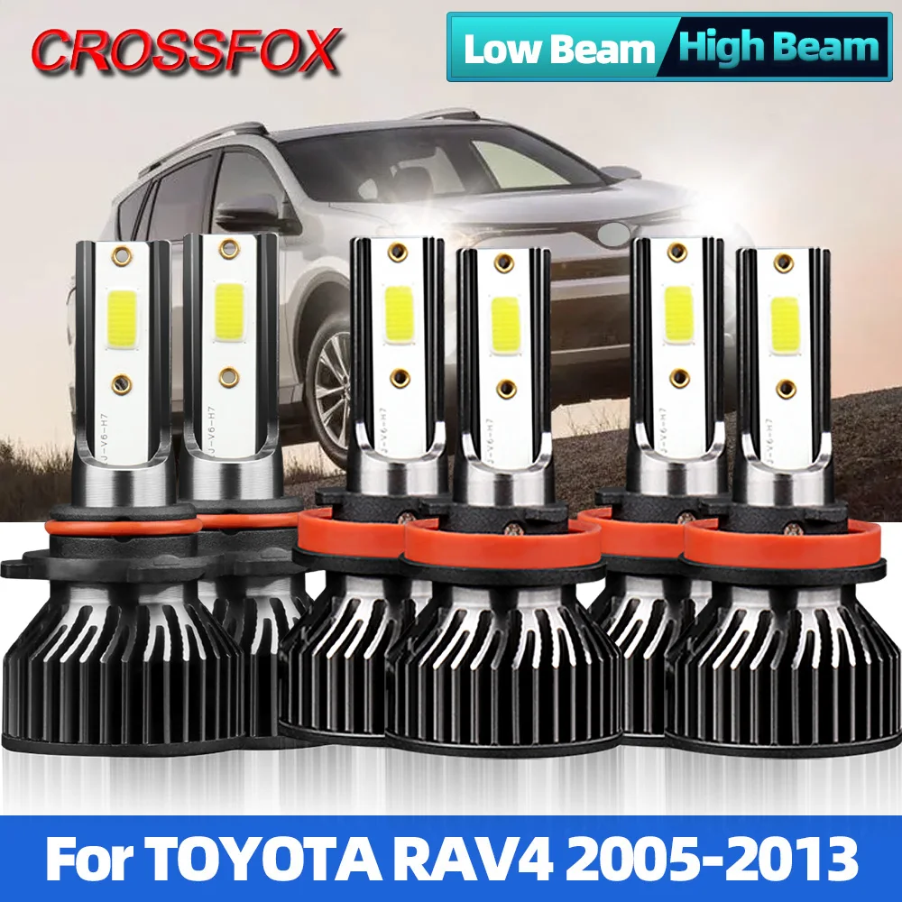 

LED Headlight 40000LM 3570 Chip 240W LED H11 9005 40000LM Turbo Fog Light 12V For Toyota RAV4 2005-2008 2009 2010 2011 2012 2013