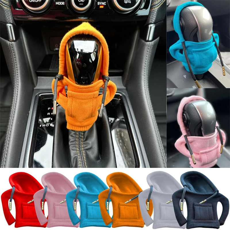 

Creative Car Gear Shift Handle Hoodie Cover Universal Knob Hoodie Covers Car Styling Decoration Automobiles Interior Accessories