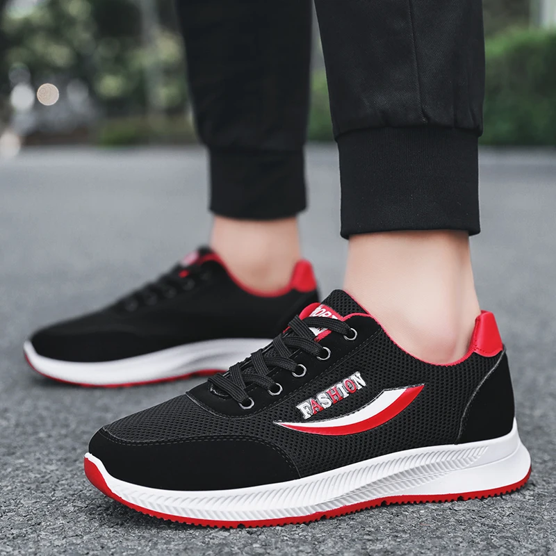 

Men Sneakers Fashion Lightweight Men Casual Shoes Breathable Men Shoes Walking Sneakers Men's Black Tenis Masculino Zapatillas