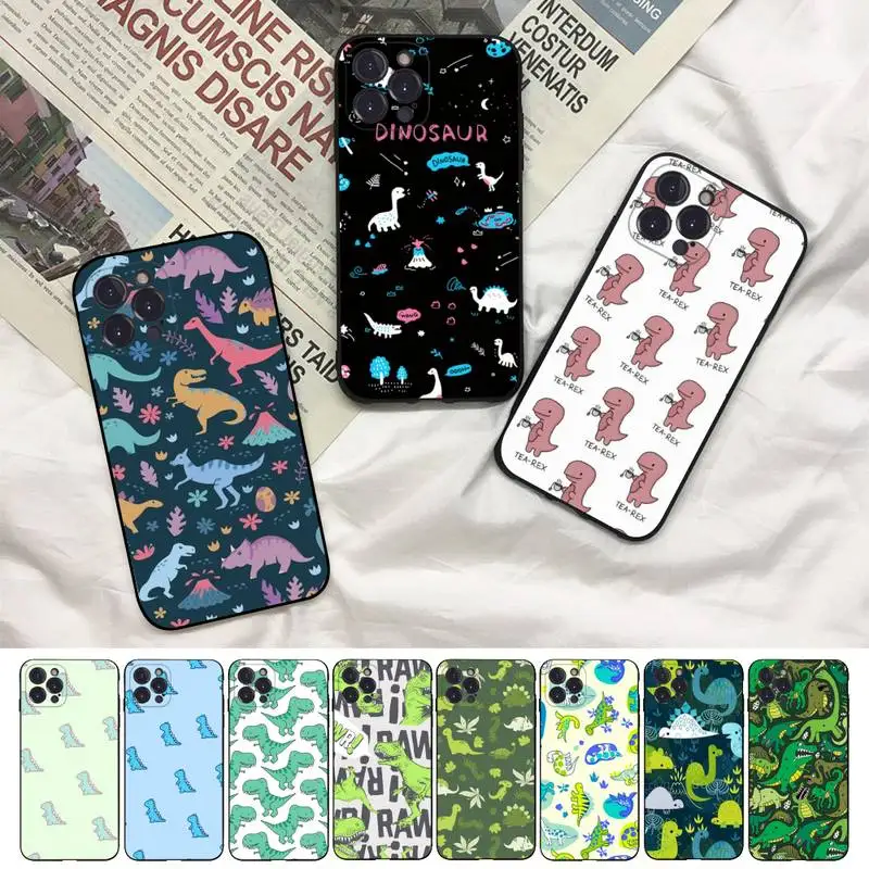 

Dinosaur Phone Case For iPhone 8 7 6 6S Plus X SE 2020 XR XS 14 11 12 13 Mini Pro Max Mobile Case