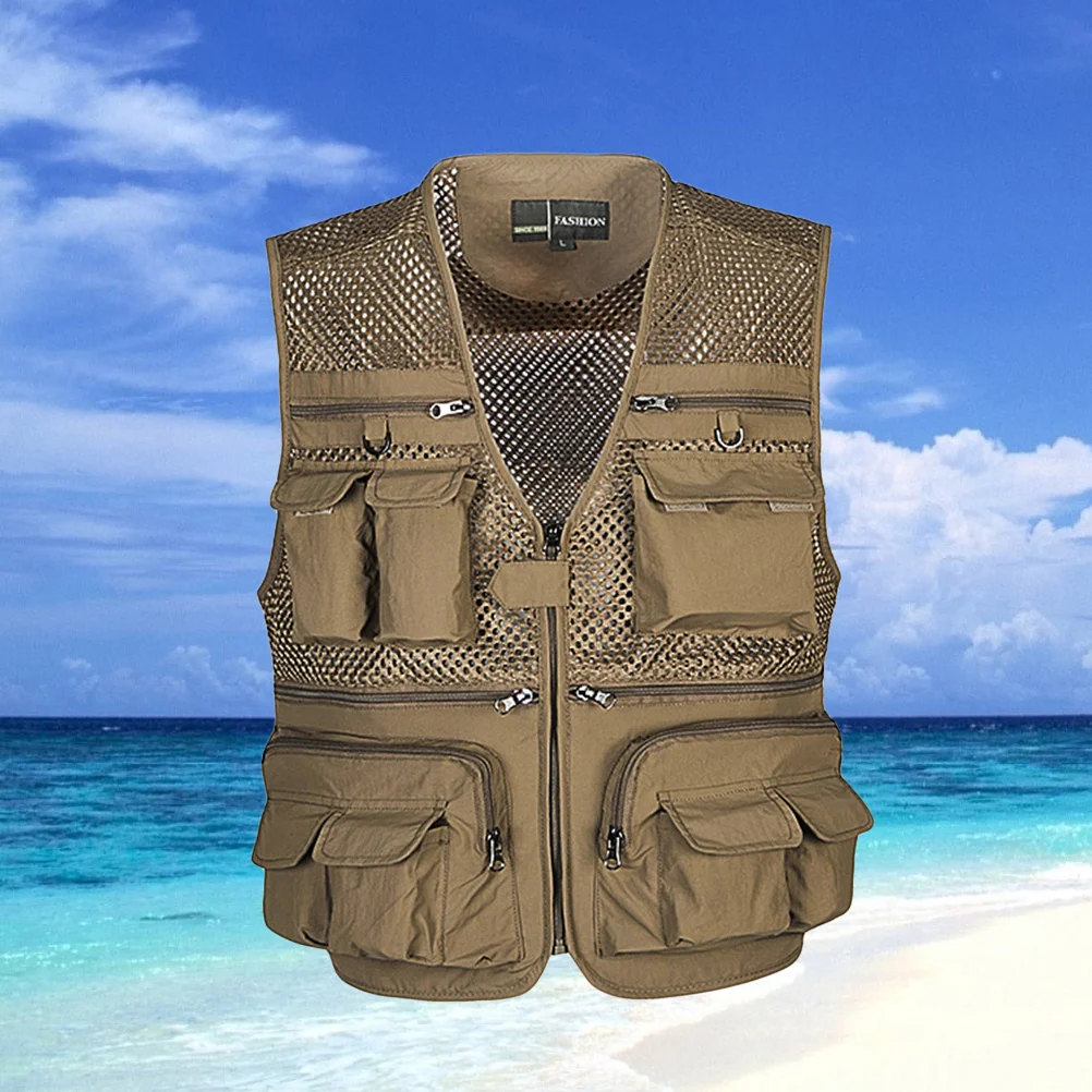 Купи Fly Fishing Vest Fishing Vests Men Multi Pockets Vest Outdoor Vest Men Multiple Pockets Outdoor Climbing Vest за 2,077 рублей в магазине AliExpress