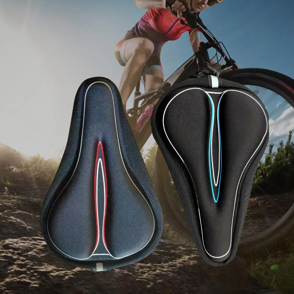 

Bicycle Saddle Cover Ergonomic Reflective High Elasticity Non-slip Anti-scratch Lycra Soft Road Bike Seat Cover Cycling Supplies