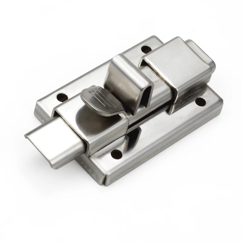 

Stainless Steel Bolt Latch Door Bolt Partition Wood Door Bathroom Cabinet Bolt Latch Double Head Plug Square Door Pin