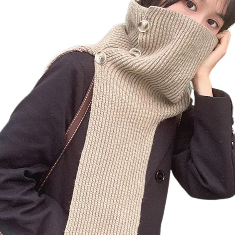 Декоративные шарфы теплый шарф для шеи водолазка шаль Прямая поставка