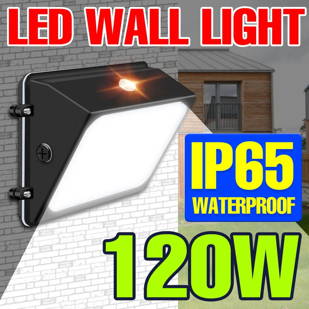 2835 SMD LED Wall Light Garden Lamp IP65 Waterproof Street Lamp Outdoor Lighting External Sconce 60W 80W 100W 120W LED Spotlight