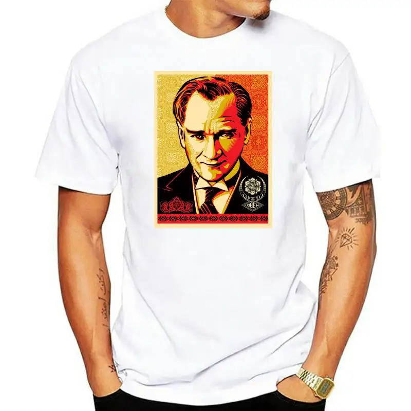 Мужская/Женская/мужская футболка Mustafa Kemal Ataturk Father Of Turks 2607 |