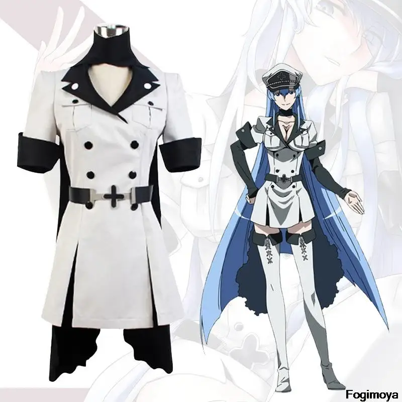 

Костюм для косплея Akame ga KILL Esdeath Empire General Apparel полный комплект униформы, костюм для косплея, костюм на Хэллоуин