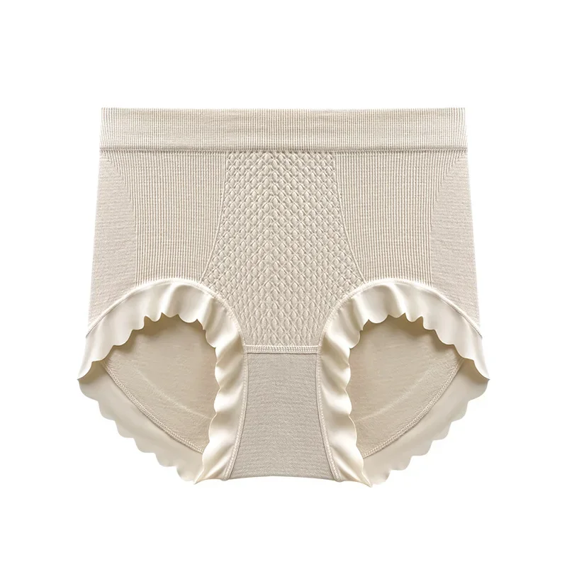 Женское бесшовное антибактериальное нижнее белье с высокой талией модальные