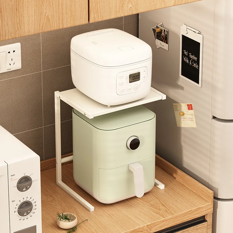 

Кухонные небольшие держатели, стойка для хранения рисовых духовок, многослойные стеллажи для хранения, фритюрница с воздушной полкой, стой...