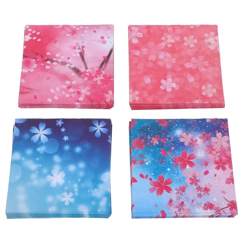 

400 Sheets of Folding Colorful Paper Adorable Pattern Origami DIY Paper