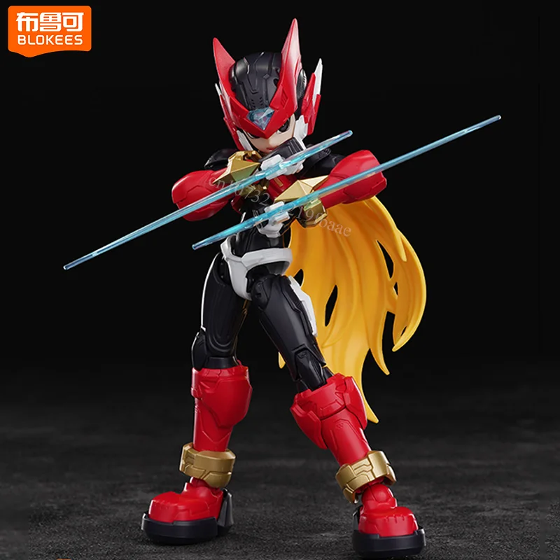 Фото Оригинальная фигурка Blokees Shooting Star Rockman, игрушки ROCKMAN, сборная модель Mega Man Zero Champion Class, подарки. №1